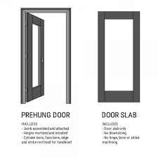 Glass 4 Panel Interior Paint Grade Door