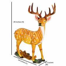 Deer Statue Poly Resin Animal Shape
