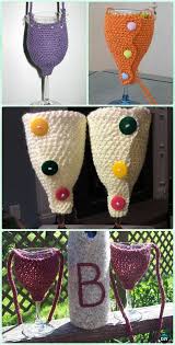 Crochet Wine Glass Lanyard Holder Free