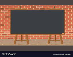 Blackboard On Brick Wall Vector Image