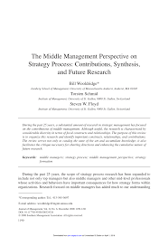 pdf the middle management perspective