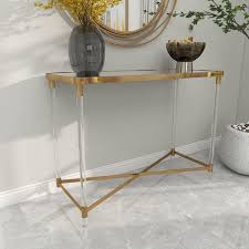 Large Rectangle Metal Console Table