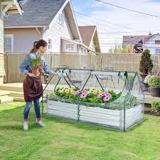 Raised Garden Bed Metal Planter Box