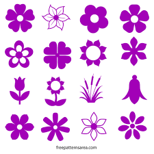Flower Silhouette Vector And Outline