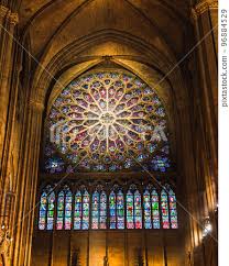 Rose Window Of Notre Dame Cathedral In