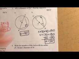 Unit 8 Circles Practice Test