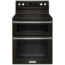 Kitchenaid Double Oven Range Kfed500ebs