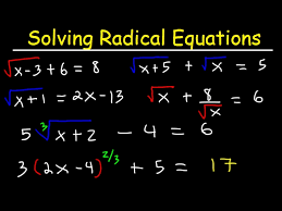 Solving Radical Equations