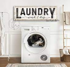 Laundry Wash Dry Sign Decoration