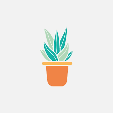 Home Plant In Pot Icon Design Isolated