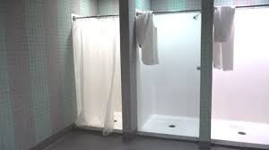 Shower Stalls With Running Water