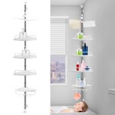 4 Layer Corner Shower Caddy Adjustable