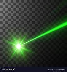green laser beam royalty free vector