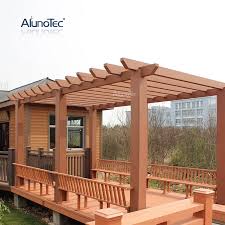 Wpc Wood Pergola Arched Gazebo Canopy