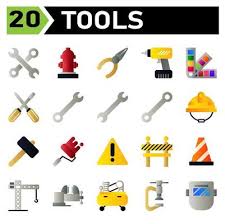 Tools Construction Icon Set Include