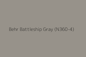 Behr Battleship Gray N360 4 Color Hex