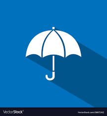 Shade On Blue Background Vector Image