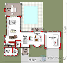 L Shaped House Design 3 Bedroom Floor