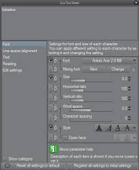 Font Settings Learn Clip Studio Paint