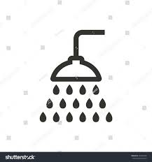 Shower Icon On White Background Vector