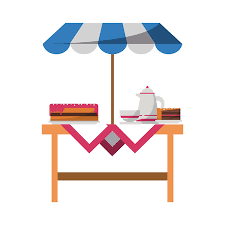 Outdoor Table With Parasol Icon Image