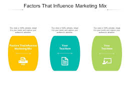 Factors That Influence Marketing Mix