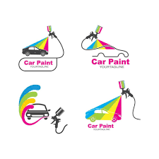 Car Paint Logo Design Template Paint