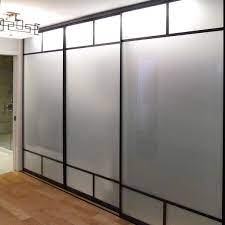 Frosted Glass Creative Sliding Doors