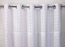 Basketweave Hookless Shower Curtain