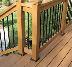 color guard anchor wood railing system