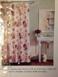 Waverly Vintage Rose Shower Curtain New