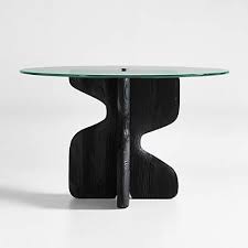 Lechuza Glass Top Round Dining Table
