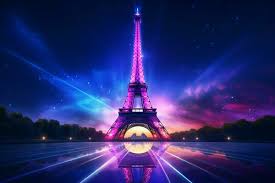 Paris Eiffel Tower Background Stock