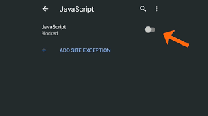 enable or disable javascript in chrome