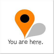 Orange Location Icon You Are Here