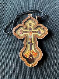 Wood Orthodox Icon Cross Icon Crucifix