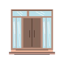 Glass Door 3794847 Vector Art At Vecy