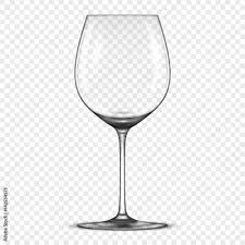 Vector Realistic Empty Wine Glass Icon