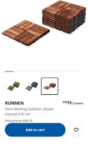 Moving Ikea Runnen Floor
