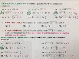 Dealing With Extraneous Solutions
