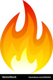 Fire Icon Hot Flame And Red Heat