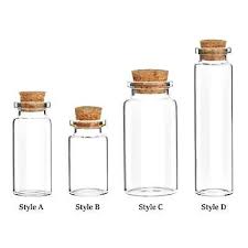 Glass Bottles With Cork Stoppers Small
