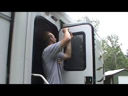 Rv Camper Door Window Replacement And