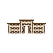 Retro Building Vector Art Icons And