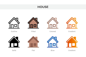 House Vector Icons Designed