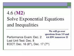 Solve Exponential Equations