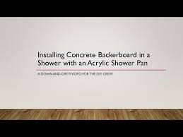 Installing Concrete Backer Board With