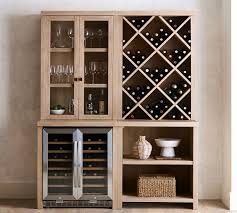 Modern Farmhouse 68 Wine Storage With Display Cabinet Pottery Barn