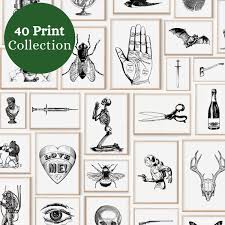 40 Bundle Vintage Icon Digital Prints
