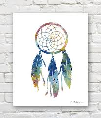 Dreamcatcher Art Print Abstract